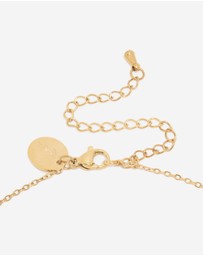 Lovisa - Waterproof Gold Plated Stainless Steel Letter J Dainty Pendant Necklace