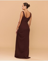 CATHERINE FERRARO - Elena Square Neck Gown
