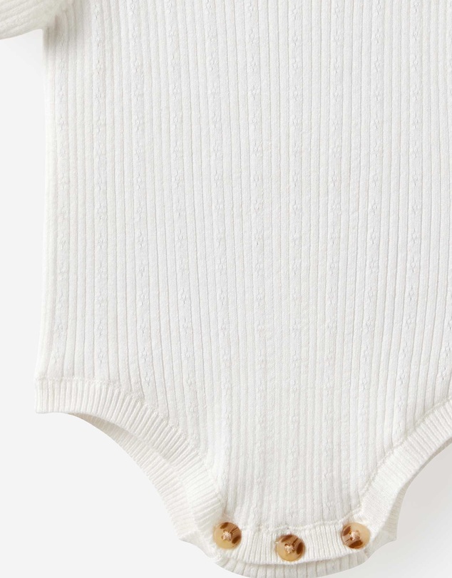 Cotton On Kids - Baby Organic Blend Knit Short Sleeve Bubbysuit