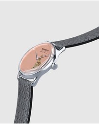 August Berg - Morris 30mm Feather Silver Grey Perlon