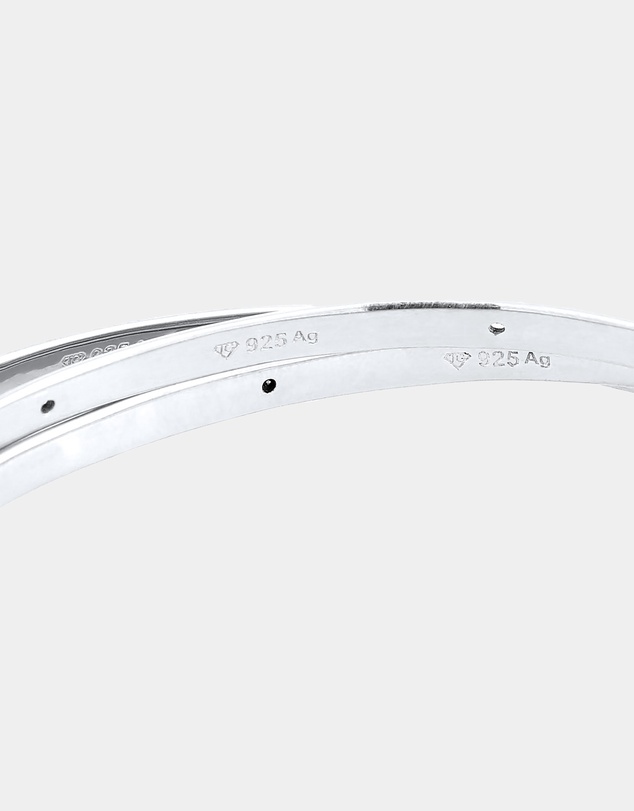 Elli Jewelry - Bangle Trio Zirconia 925 Sterling Silver