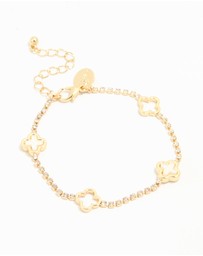 Lovisa - Gold Plated Flower Cupchain Bracelet
