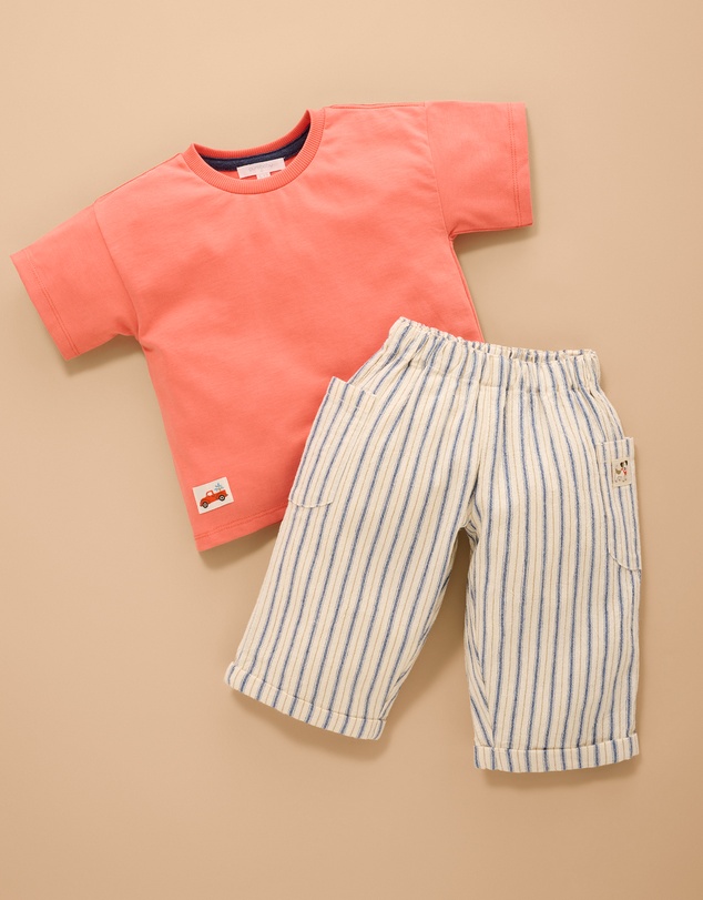 Purebaby - Pull on Baggy Pant-Kids-Babies