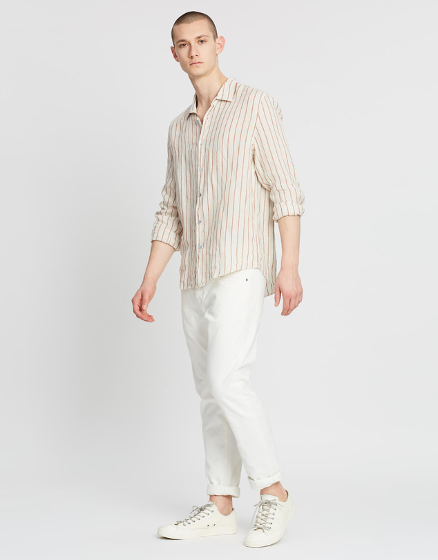 Assembly Label - Casual Long Sleeve Linen Shirt