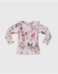 Aqua Blu Kids - Flutter Long Sleeve Rash Vest - Babies