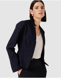 SACHA DRAKE - Front Zip Peplum Jacket