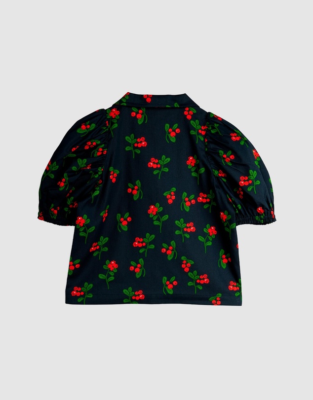 Mini Rodini - Lingonberries All Over Print Woven Blouse - Babies-Kids