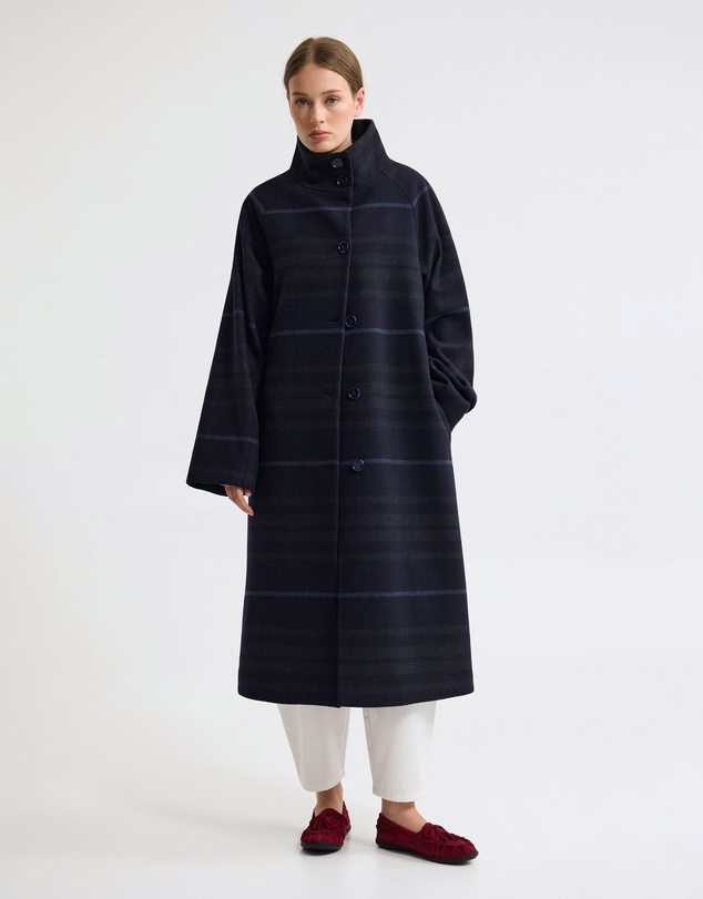 Oxford - Edi Wool Funnel Collar Coat