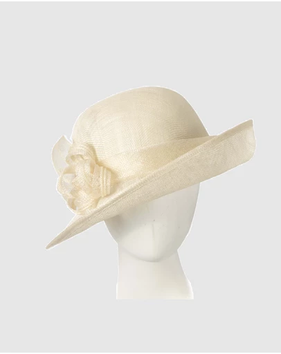 Max Alexander - Sinamay cream Fashion Hat