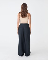 Forcast - Ivy Linen Wide Leg Pants