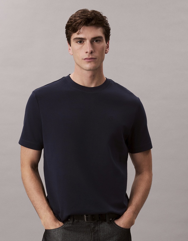 Calvin Klein - Embroidered Monogram Logo T-Shirt
