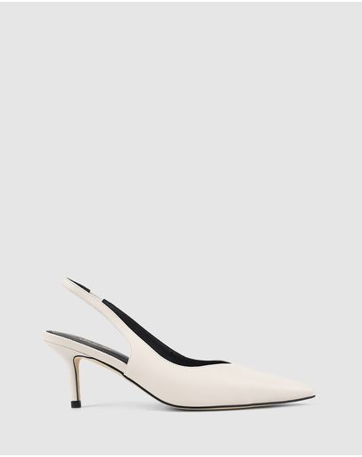 Chalk White Leather