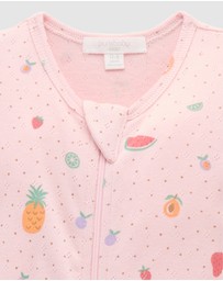 Purebaby - Pointelle Zip Growsuit -Kids-Babies