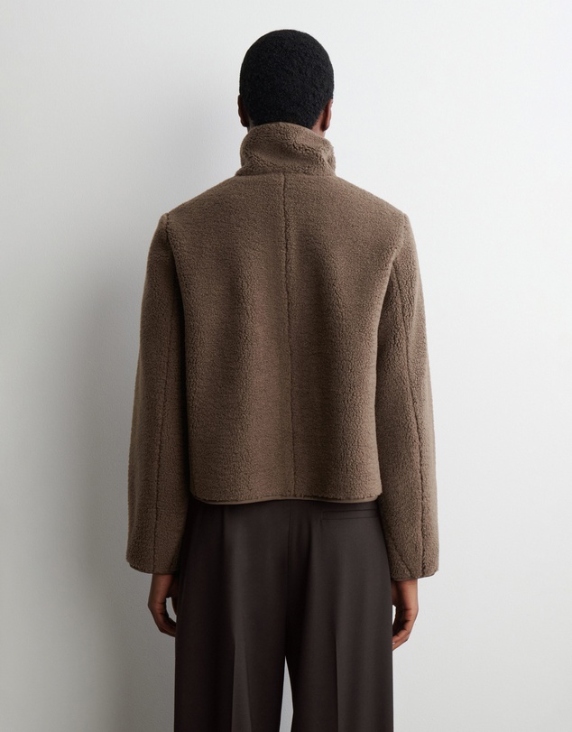 COS - Funnel-Neck Teddy Jacket