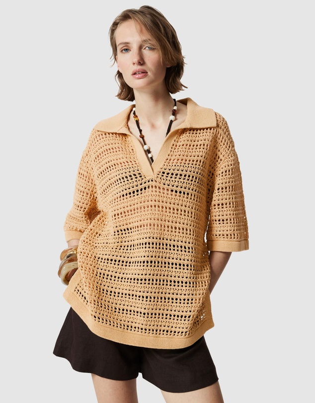& Other Stories - Pointelle-Knit Polo Shirt