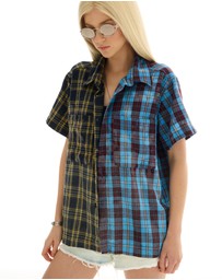 THE TALES - The Tales Half n Half Flannel Camp Shirt