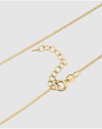 Elli Jewelry - Necklace Choker with Tourmaline Quartz Solitaire in 925 Sterling Silver gold plated