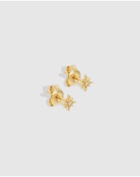 By Charlotte - Gold Starlight Earrings