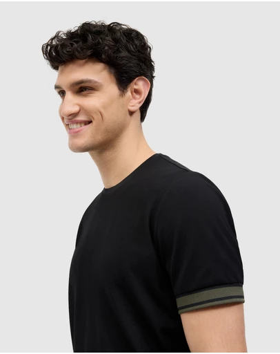 Politix - Curtis Travel Striped Pique Tee