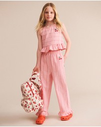 Huxbaby - Strawberry Stripe Culottes - ICONIC EXCLUSIVE - Babies-Teens