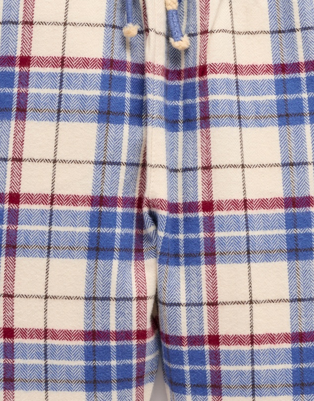 Purebaby - Slouchy Check Pants -Kids-Babies