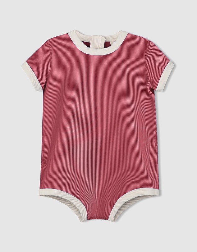 Zulu & Zephyr Mini - Mini Stripe Rib Infant Onesie - Babies-Kids