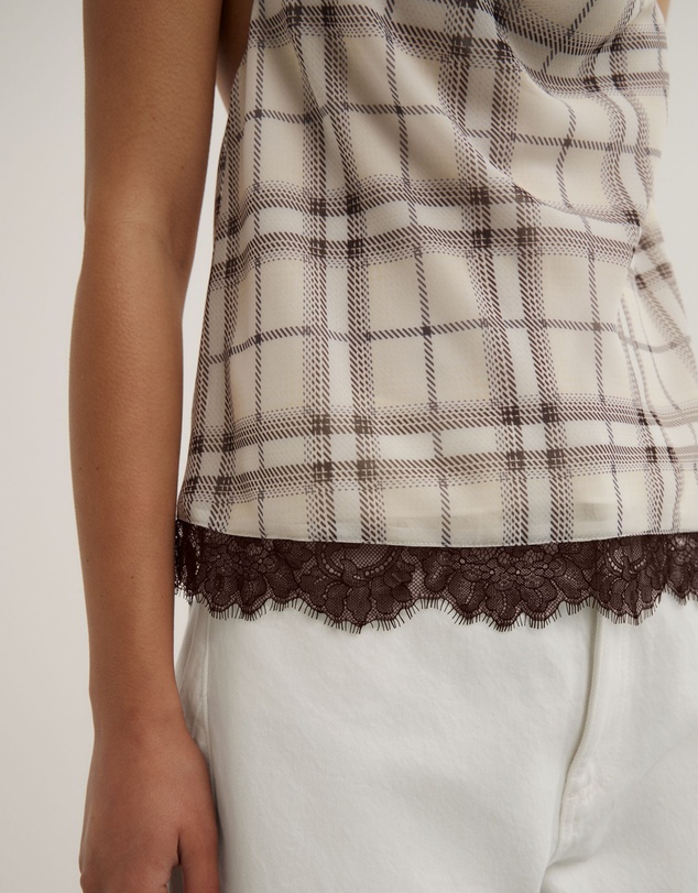 Witchery - Check Cowl Top