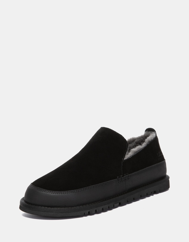 EVERAU - Australian Shepherd Ugg Frozark Cow Suede Upper Loafer Oxfords Flats