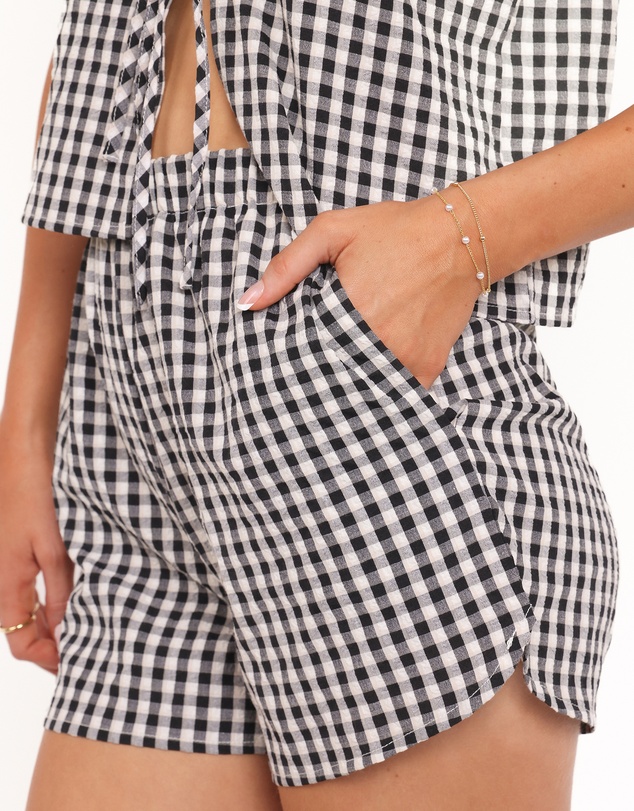 Petal & Pup - Stacy Short Set - Black Gingham