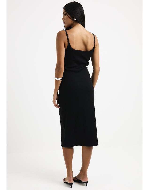 General Pants Co. Basics - Straight Neck Midi Dress