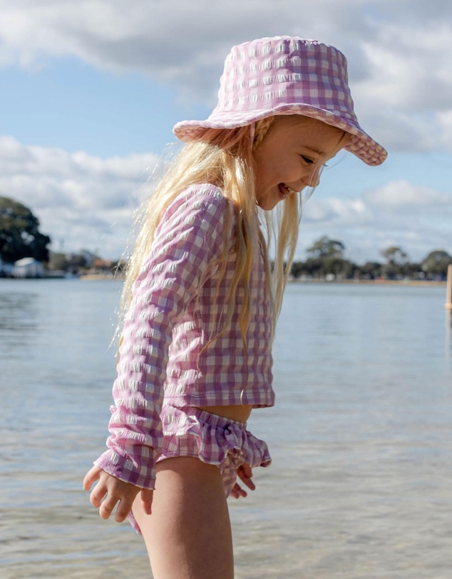 Purebaby - Printed Long Sleeve Rashie Set Swim -Kids-Babies