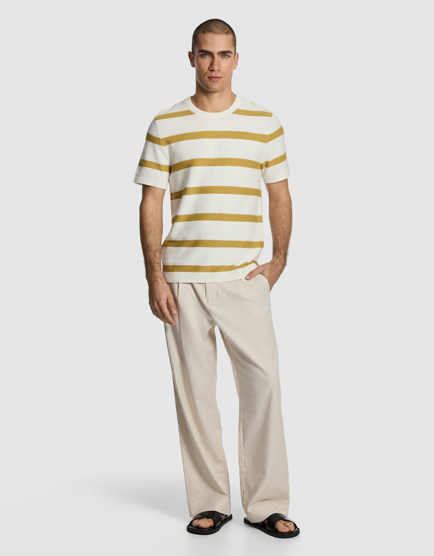 yd. - Hayes Stripe Knitted Tee