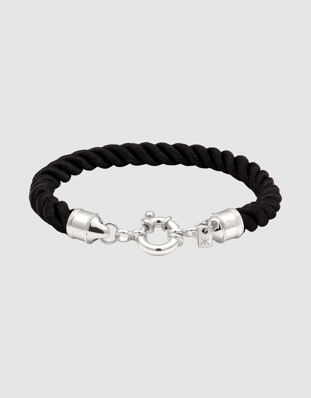 Kuzzoi - ICONIC EXCLUSIVE - Twisted Cord Bracelet in 925 Sterling Silver