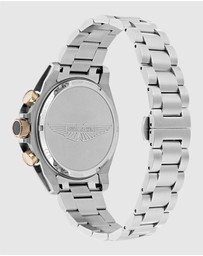 Aston Martin - HDL Two Tone Blue Dial Stainless Steel Bracelet Watch