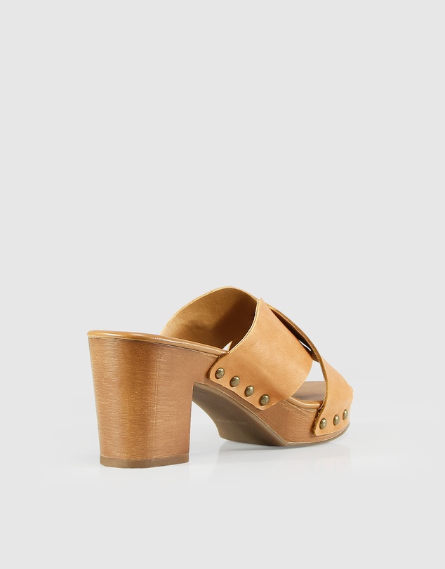Belle & Bloom - Midtown Clog Mule - Tan