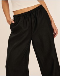 AERE - Cleo Linen Relaxed Pants