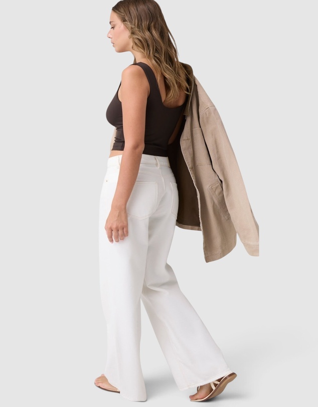GUESS - Mid-Rise Wide-Leg Ankle Jeans