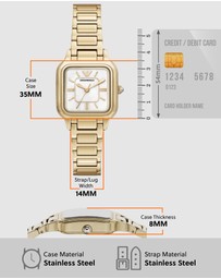 Emporio Armani - Gold Tone Analogue Watch