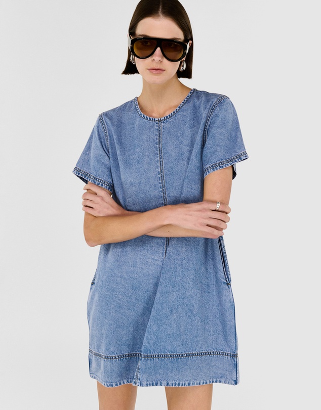 Staple the Label - Rae Chambray Mini Dress
