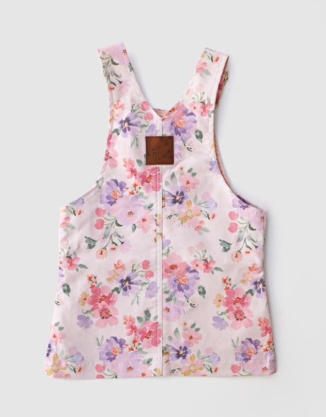 WITH LOVE FOR KIDS - Hazel Denim Pinafore Dress - Babies - Kids