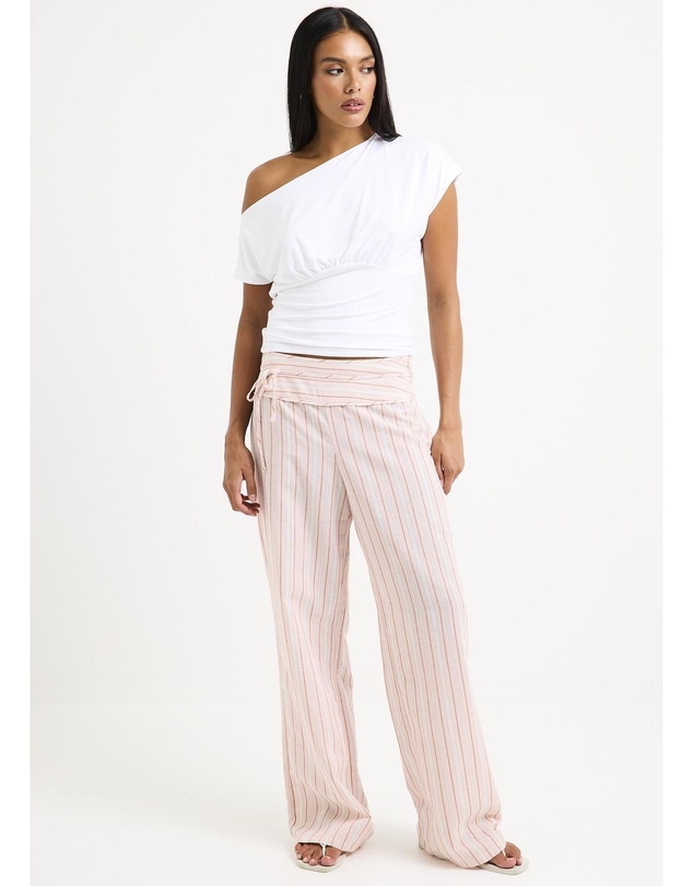 Subtitled - Ines Stripes Low Rise Pants