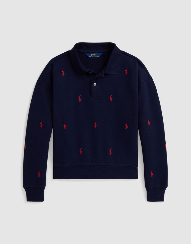 Polo Ralph Lauren - Polo Pony Fleece Polo Sweatshirt - ICONIC EXCLUSIVE - Teens