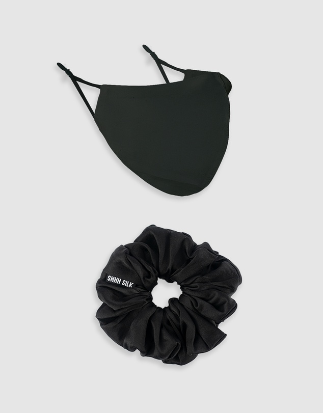 Shhh Silk - Silk Scrunchie And Face Mask Set