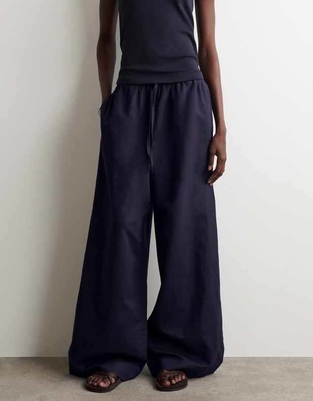 COS - Wide-Leg Linen Drawstring Trousers