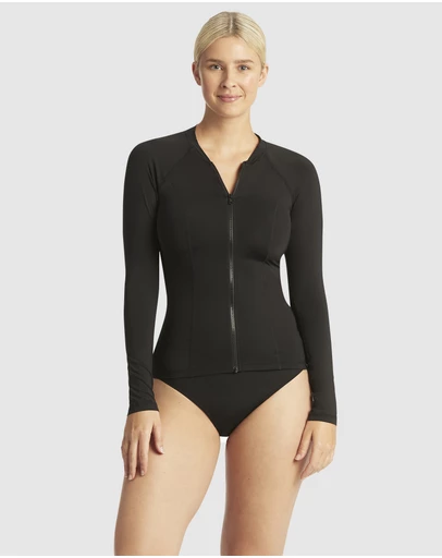 Sea Level Australia - Essentials Long Sleeve Rash Vest - Full Zipper