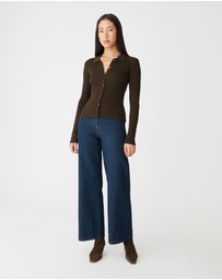 Forcast - Bristol Collared Rib Cardigan