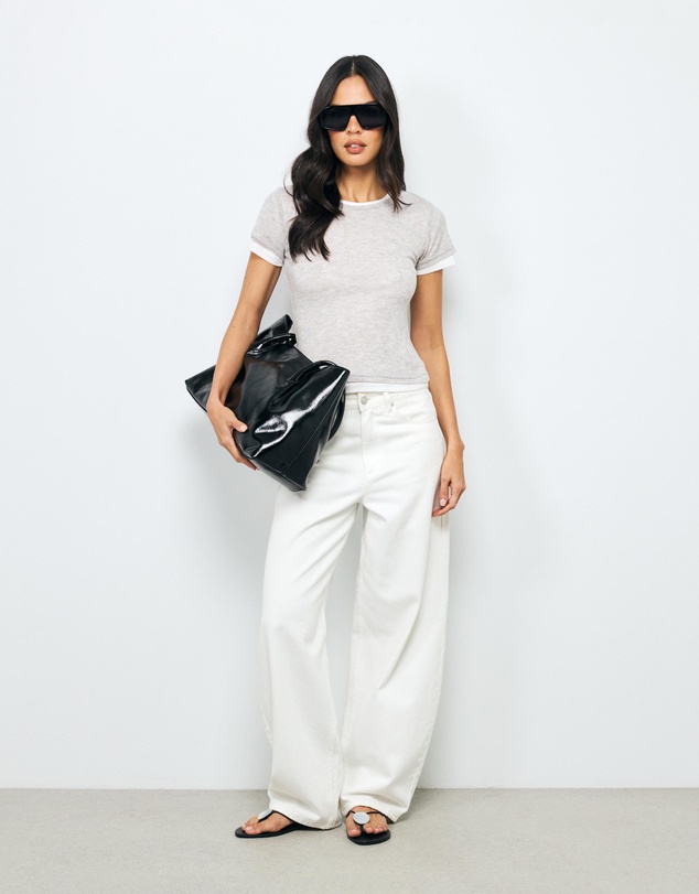 AERE - Ella Double Layered T-Shirt