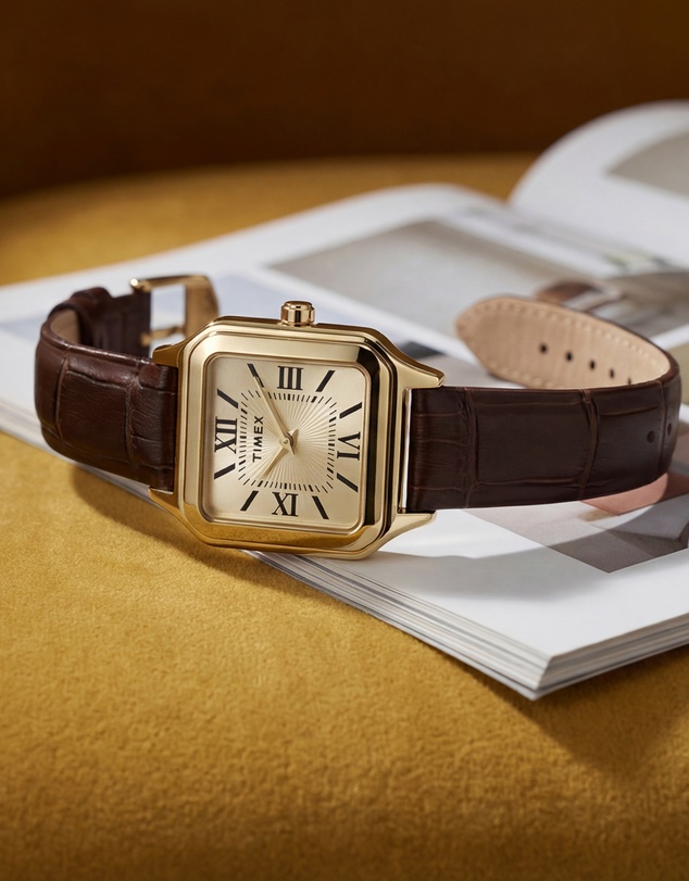 TIMEX - Addison 23mm Brown Leather Strap Watch