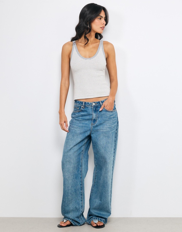 AERE - Cotton Stripe Tank