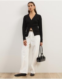 Atmos&Here - Nyla Button Front Knit Cardigan